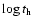 $\log t_{\rm h}$