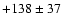 $+138\pm37$