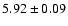 $5.92\pm0.09$