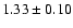 $1.33\pm0.10$