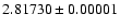 $2.81730\pm0.00001$