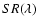 $SR(\lambda )$