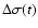 $\Delta \sigma (t)$