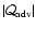 $\vert{{\cal Q}}_{\rm adv}\vert$