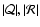 $\vert{\cal Q}\vert,\vert{\cal R}\vert$