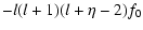 $\displaystyle -l(l+1)(l+\eta-2)f_{0}$