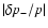 $\vert\delta p_{-}/p\vert$
