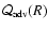 ${{\cal Q}}_{\rm adv}(R)$