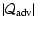 $\displaystyle \vert{\cal Q}_{\rm adv}\vert$