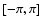 $[-\pi,\pi]$