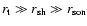 $r_{\rm t}\gg{r}_{\rm sh}\gg r_{\rm son}$