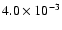 $ 4.0\times 10^{-3}$