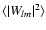${\langle\vert W_{lm}\vert^2\rangle}$