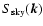$S_{\rm sky}(\vec{k})$