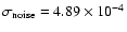 $\sigma_{\rm noise}=4.89 \times 10^{-4}$