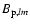 $B_{{\rm p},lm}$