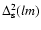 $\Delta^2_{\rm s}(lm)$