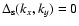 $\Delta_{\rm s}(k_x,k_y)=0$