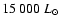 $15~000~L_{\odot}$
