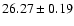 $26.27\pm 0.19$