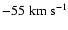 $-55\rm\;km\;s^{-1}$