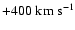 $+400\rm\;km\;s^{-1}$