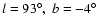 $l=93^\circ,\;b=-4^\circ$