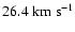 $26.4\rm\;km\;s^{-1}$