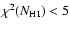 $\chi^2 ({N_{\rm HI}})<5$