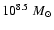 $10^{8.5}\;M_\odot$