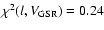 $\chi ^2 (l,V_{\rm GSR}) = 0.24$
