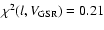 $\chi ^2 (l,V_{\rm GSR}) = 0.21$