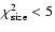 $\chi ^2_{\rm size} < 5$