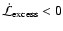$\dot{\mathcal{L}}_{{\rm excess}} < 0$