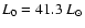 $L_0 = 41.3~L_\odot$