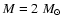 $M= 2~M_\odot$