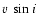 $v~\sin{i}$