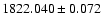 $1822.040 \pm 0.072$