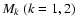 $ M_k\; (k=1,
2)$