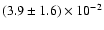 $(3.9\pm1.6)\times 10^{-2}$