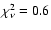 $\chi^2_\nu = 0.6$