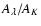 $A_\lambda /A_K$