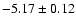 $-5.17\pm0.12$