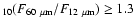 $_{10}(F_{60~{\mu}{\rm m}}/F_{12~{\mu}{\rm m}})
\geq 1.3$
