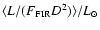 $\langle L/(F_{\rm FIR} D^2) \rangle/L_{\odot}$