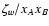 $\zeta_w / x_A x_B$