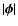 $\vert \vec\phi
\vert$