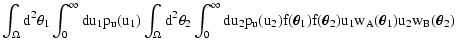 $\displaystyle \int_\Omega \rm d^2 \theta_1 \int_0^\infty \rm du_1
p_u(u_1) \int...
..._2) f(\vec\theta_1) f(\vec\theta_2) u_1
w_A(\vec\theta_1) u_2 w_B(\vec\theta_2)$