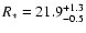 $R_{\ast} =21.9^{+1.3}_{-0.5}$