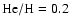 $\rm He/H=0.2$